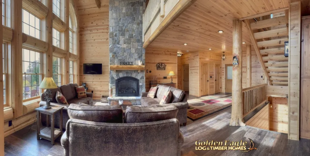 Elegant Meeting Spaces by Golden Eagle Log & Timber Homes - Photo 239