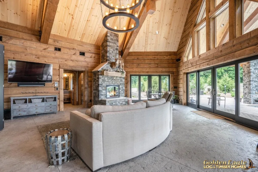 Elegant Meeting Spaces by Golden Eagle Log & Timber Homes - Photo 186