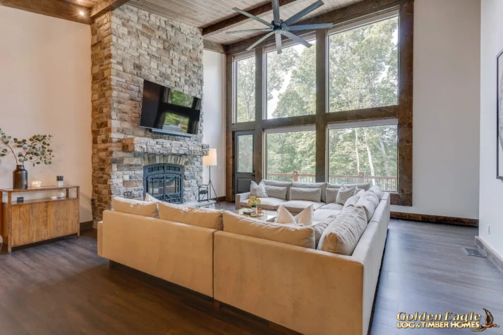 Elegant Meeting Spaces by Golden Eagle Log & Timber Homes - Photo 68