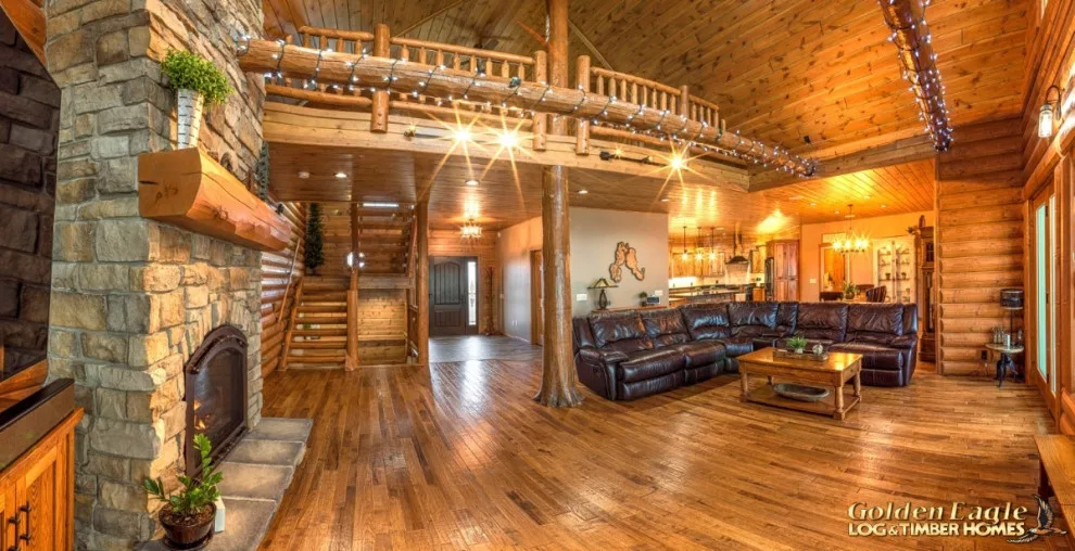 Elegant Meeting Spaces by Golden Eagle Log & Timber Homes - Photo 100