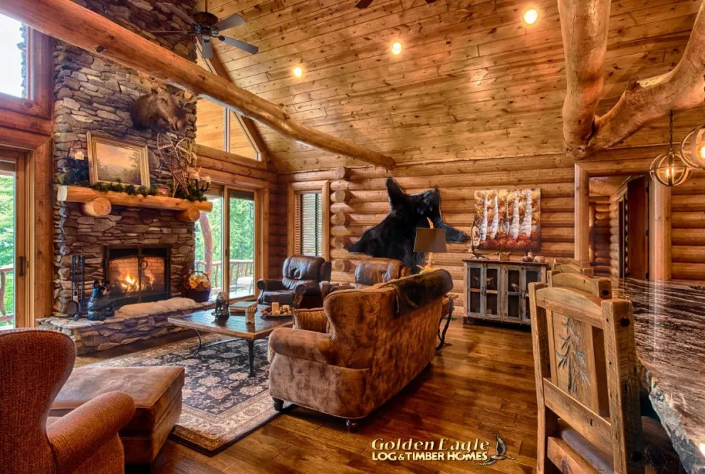 Elegant Meeting Spaces by Golden Eagle Log & Timber Homes - Photo 39