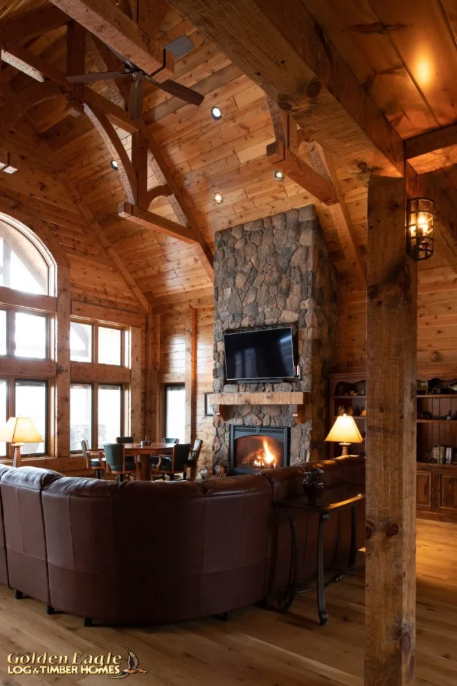 Elegant Meeting Spaces by Golden Eagle Log & Timber Homes - Photo 216