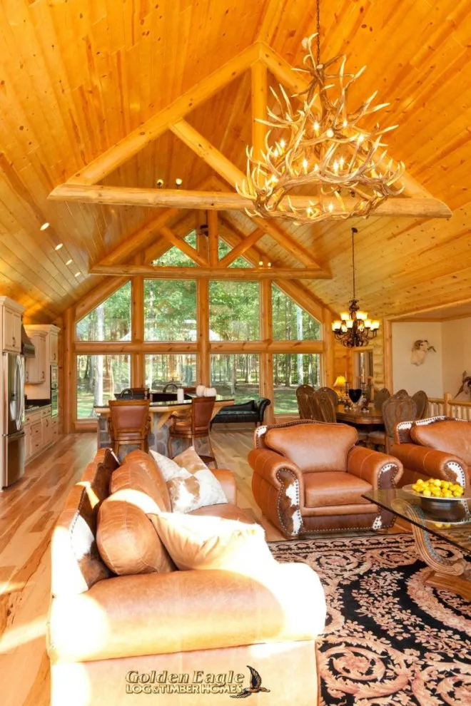 Elegant Meeting Spaces by Golden Eagle Log & Timber Homes - Photo 223
