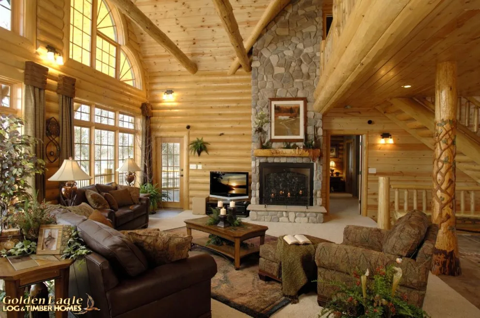 Elegant Meeting Spaces by Golden Eagle Log & Timber Homes - Photo 69