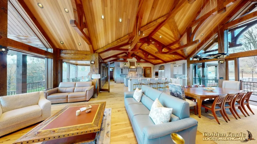 Elegant Meeting Spaces by Golden Eagle Log & Timber Homes - Photo 73