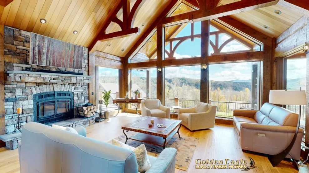 Elegant Meeting Spaces by Golden Eagle Log & Timber Homes - Photo 125