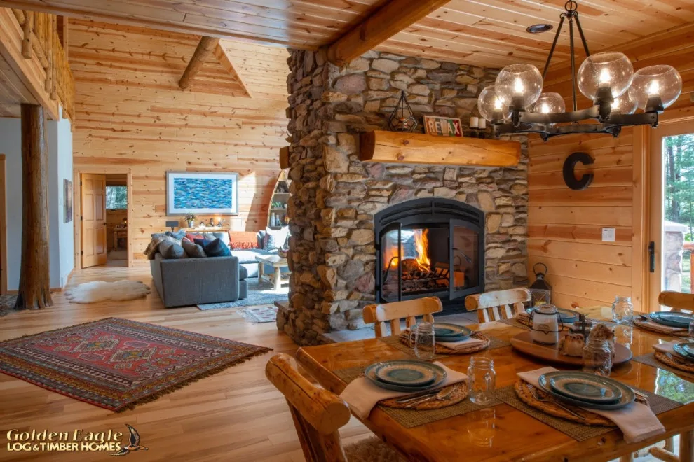 Elegant Meeting Spaces by Golden Eagle Log & Timber Homes - Photo 193