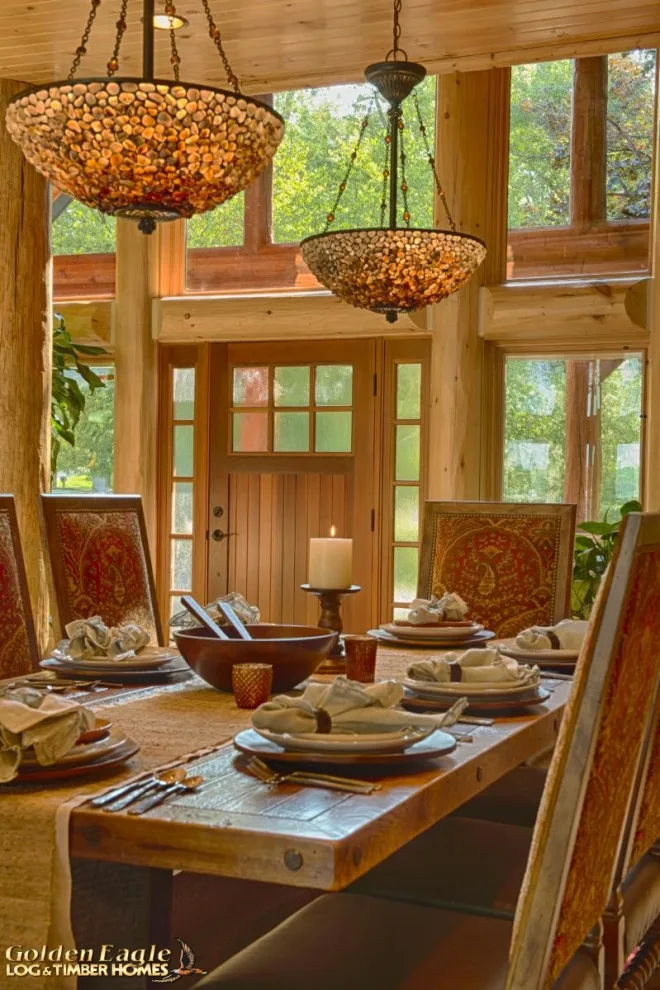 Elegant Meeting Spaces by Golden Eagle Log & Timber Homes - Photo 59