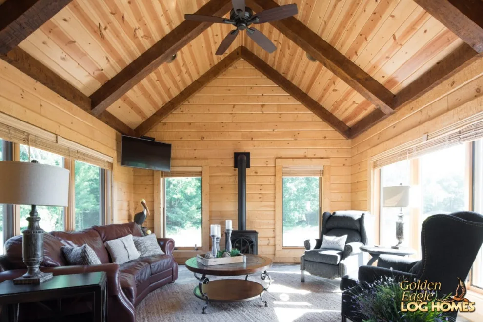 Elegant Meeting Spaces by Golden Eagle Log & Timber Homes - Photo 66