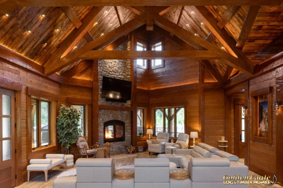 Elegant Meeting Spaces by Golden Eagle Log & Timber Homes - Photo 106