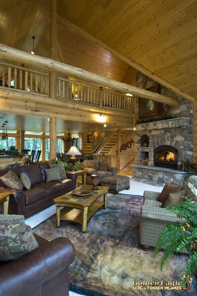 Elegant Meeting Spaces by Golden Eagle Log & Timber Homes - Photo 119