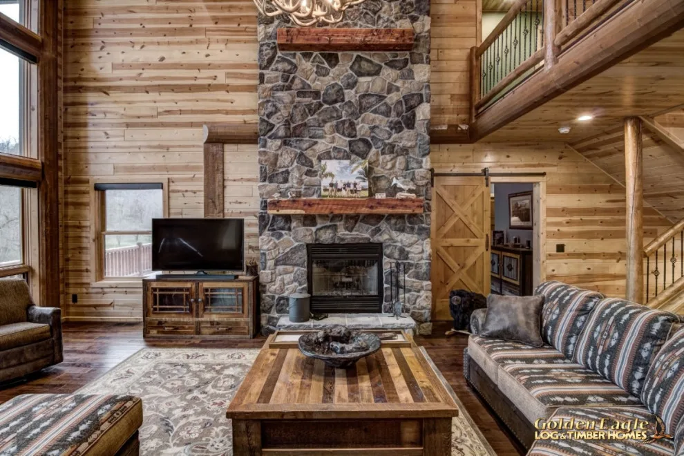 Elegant Meeting Spaces by Golden Eagle Log & Timber Homes - Photo 222