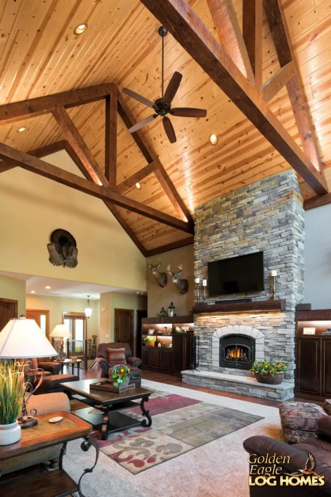 Elegant Meeting Spaces by Golden Eagle Log & Timber Homes - Photo 190