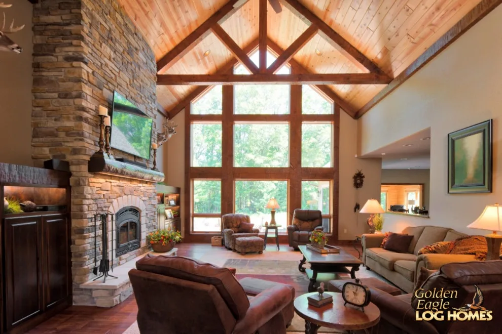 Elegant Meeting Spaces by Golden Eagle Log & Timber Homes - Photo 99