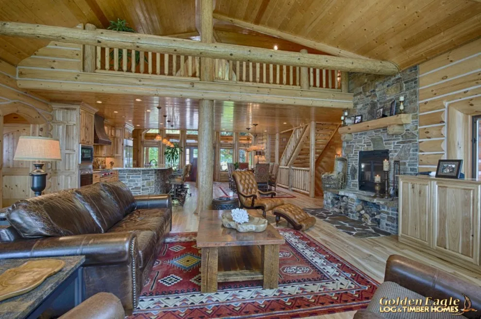 Elegant Meeting Spaces by Golden Eagle Log & Timber Homes - Photo 180