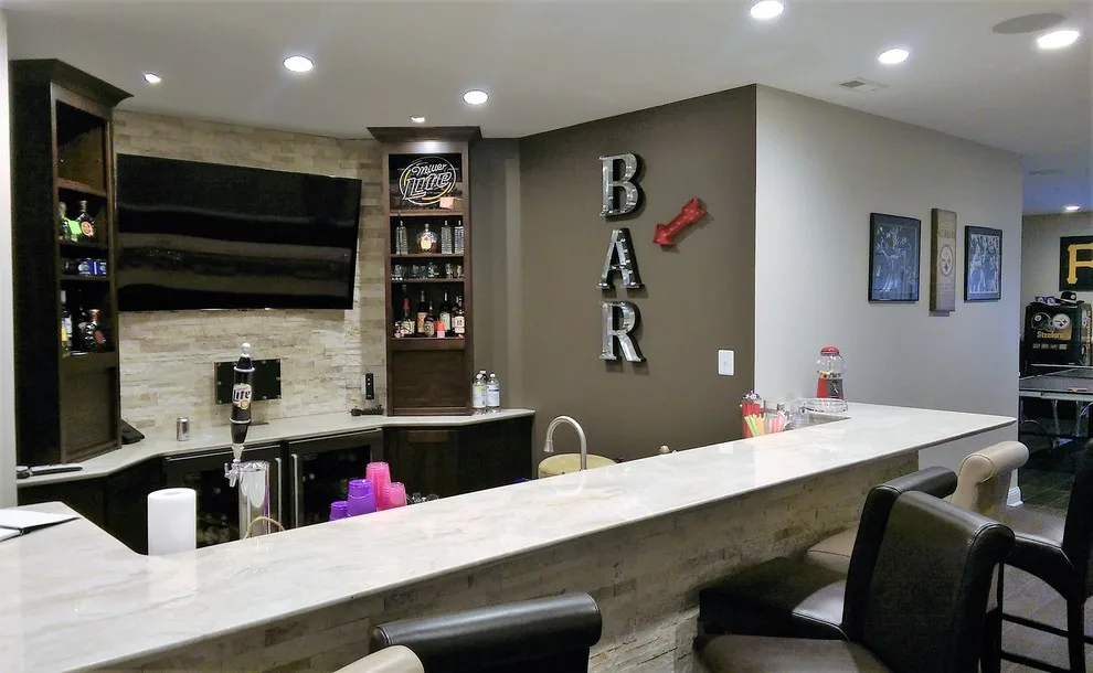 Athletic-Inspired Basement Renovation Olney MD by Evergreen Building Group, LLC. - Photo 9