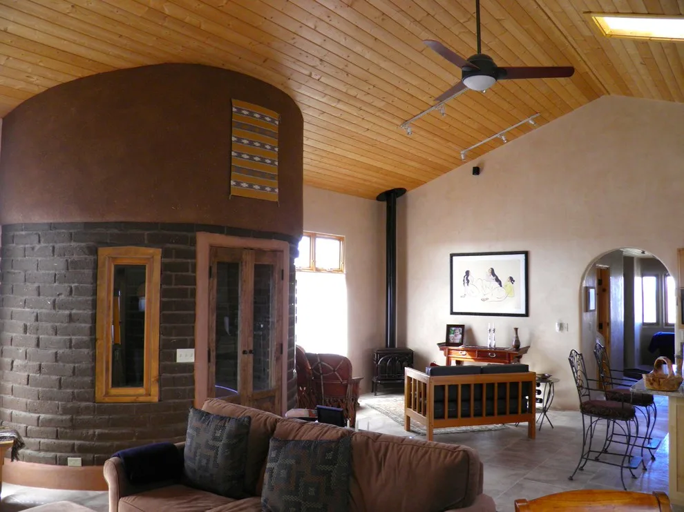 Taos Straw Bale Home by The Salamander Company LLC. - Photo 13