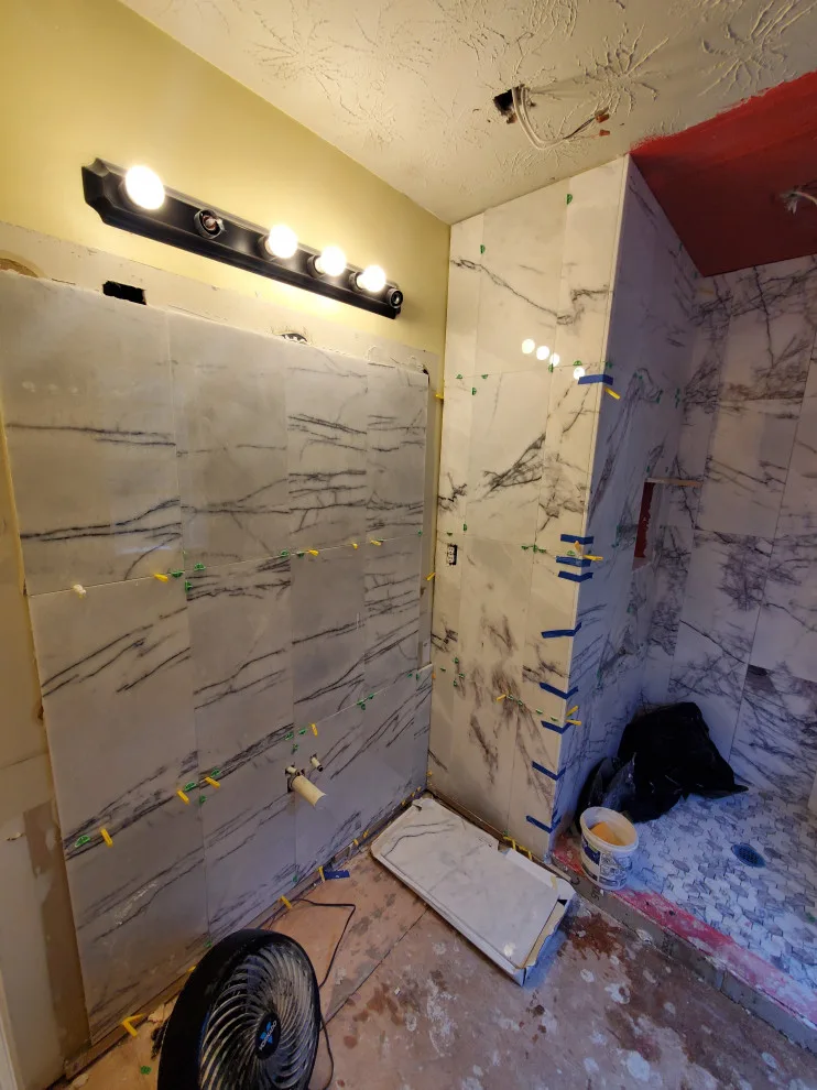 Stunning Renovation - Marble Luxury Bathroom in Duluth (upper level) by Epic Custom TileWorks LLC - Photo 4