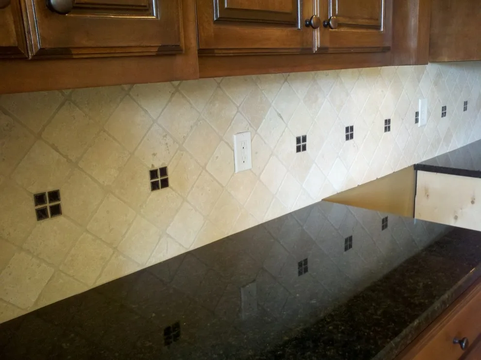 Black Accented Ivory Tumbled Stone by Floor Pro South, LLC - Photo 2