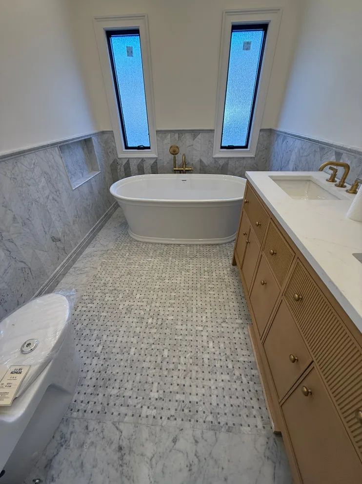 Restroom by DBA D Lopez Tile And Marble Works - Photo 29
