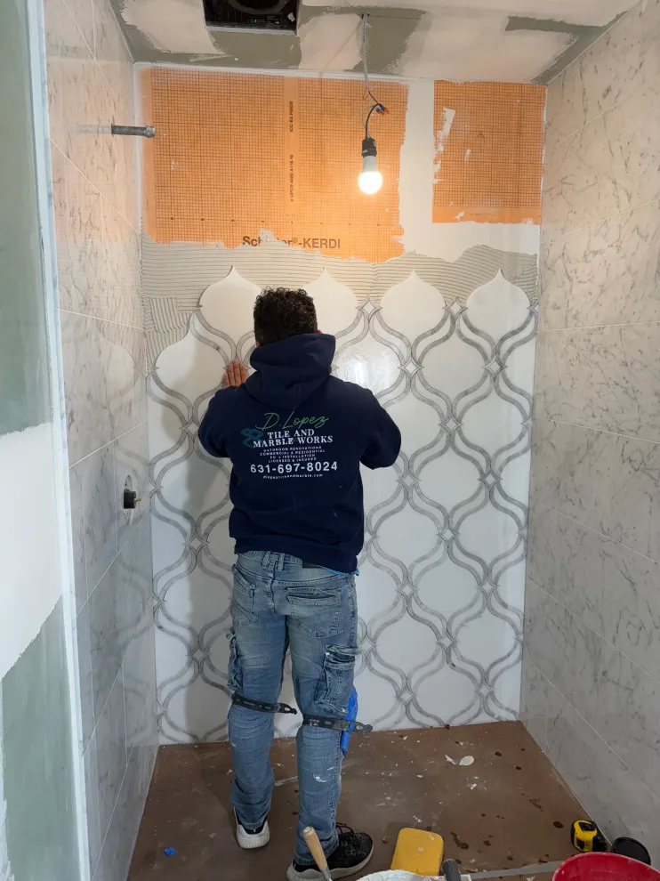 Restroom by DBA D Lopez Tile And Marble Works - Photo 22