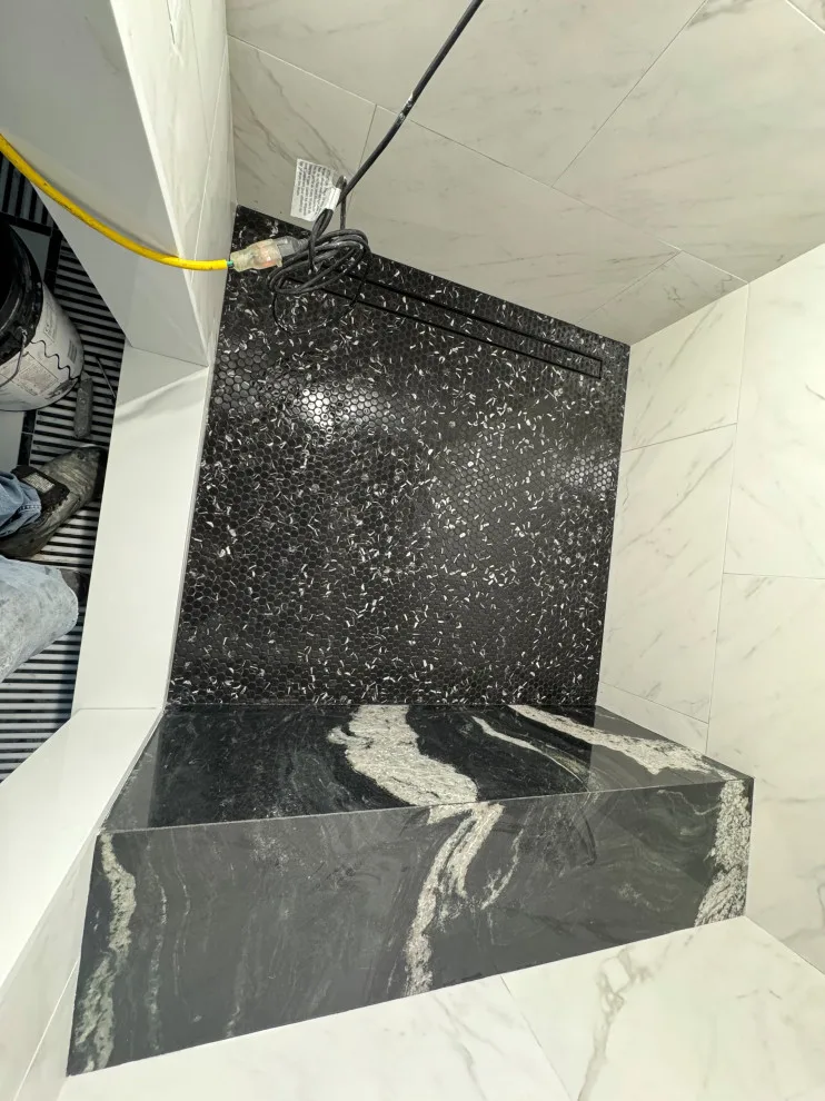 Restroom by DBA D Lopez Tile And Marble Works - Photo 31