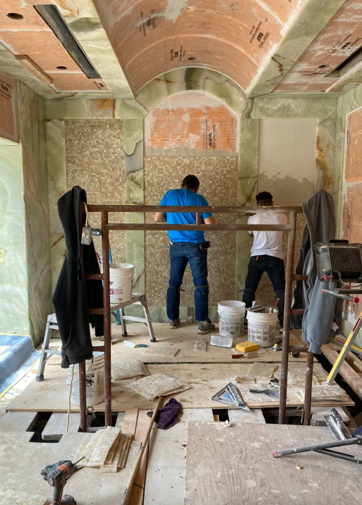 Restrooms by DBA D Lopez Tile And Marble Works - Photo 52