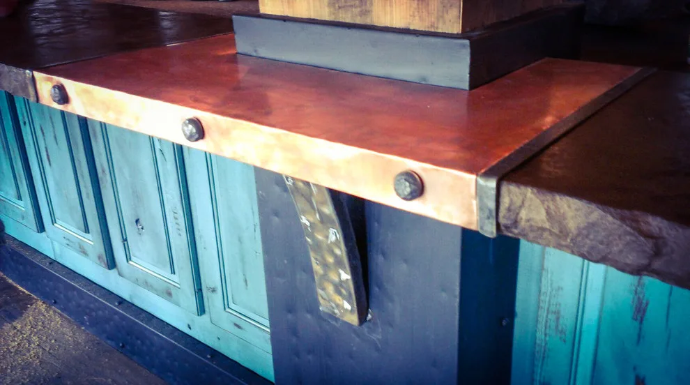 Rustic Kitchen and Cabinetry by Stone-Crete Artistry - Photo 4