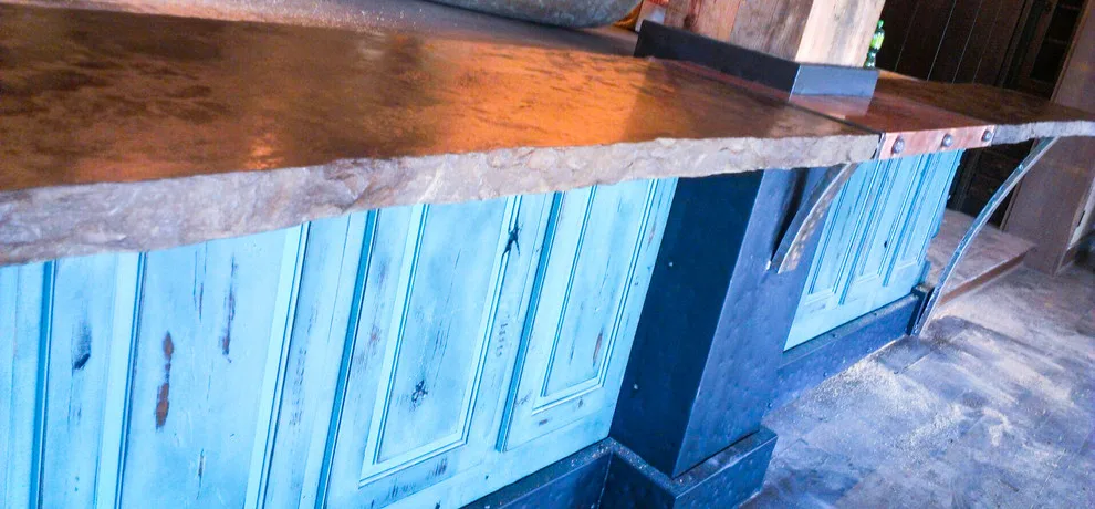 Rustic Kitchen and Cabinetry by Stone-Crete Artistry - Photo 8