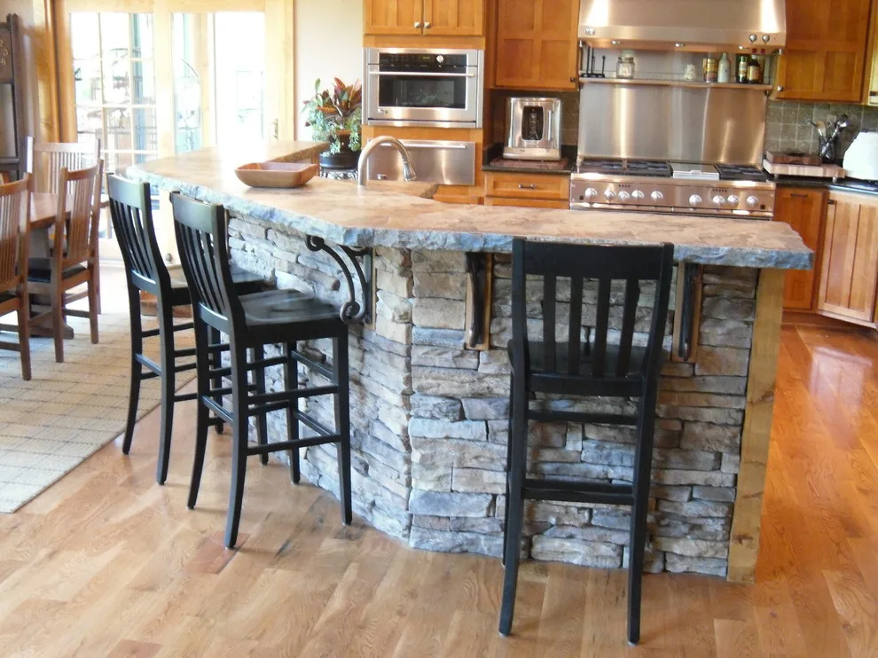 Rustic Kitchen and Cabinetry by Stone-Crete Artistry - Photo 14