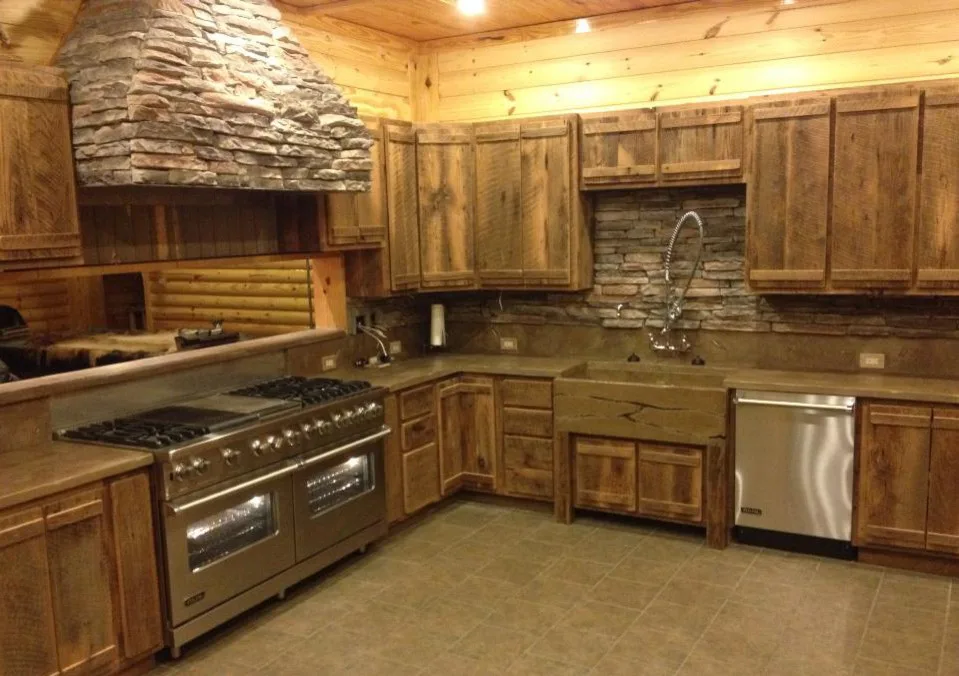 Rustic Kitchen and Cabinetry by Stone-Crete Artistry - Photo 11