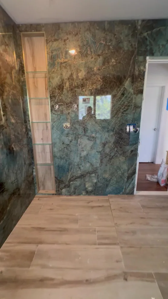 Dual Head Walk-in Shower by DBA D Lopez Tile And Marble Works - Photo 14