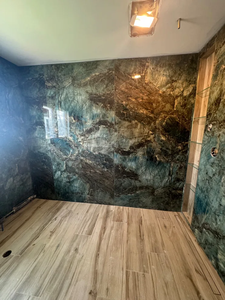 Dual Head Walk-in Shower by DBA D Lopez Tile And Marble Works - Photo 12