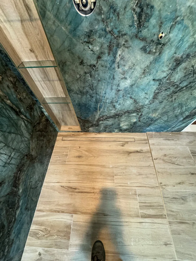 Dual Head Walk-in Shower by DBA D Lopez Tile And Marble Works - Photo 10