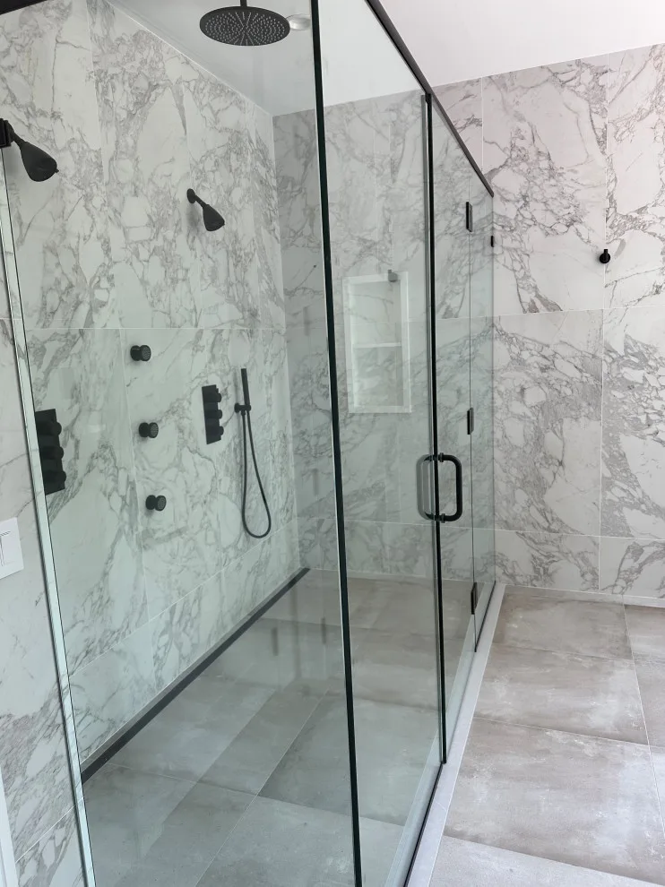 Dual Head Walk-in Shower by DBA D Lopez Tile And Marble Works - Photo 2
