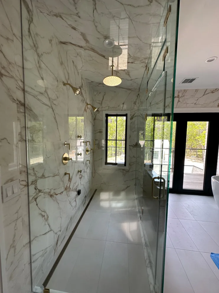 Dual Head Walk-in Shower by DBA D Lopez Tile And Marble Works - Photo 4