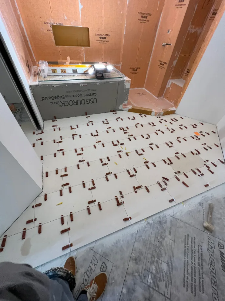 Underlayment Preparation for Tiling by Dprocustoms LLC - Photo 4