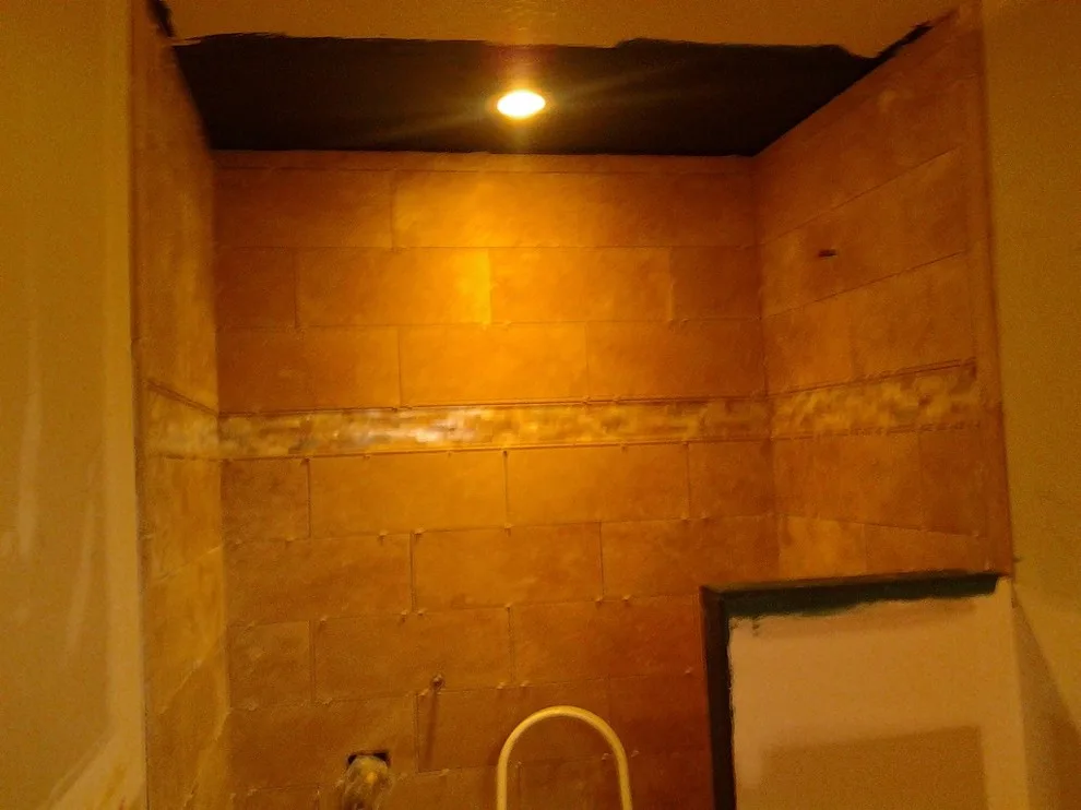 Justin and Deniece's Travertine Shower by Tic Tac Tile Co. - Photo 4
