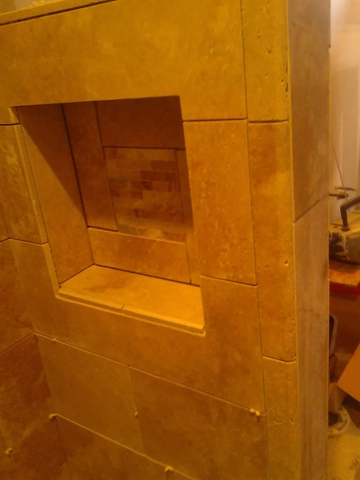 Justin and Deniece's Travertine Shower by Tic Tac Tile Co. - Photo 3