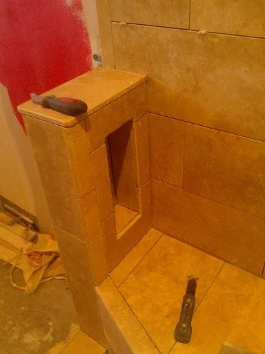 Justin and Deniece's Travertine Shower by Tic Tac Tile Co. - Photo 5