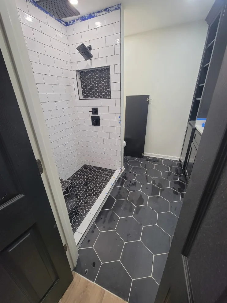 restroom renovation by Harris Flooring & More - Photo 2