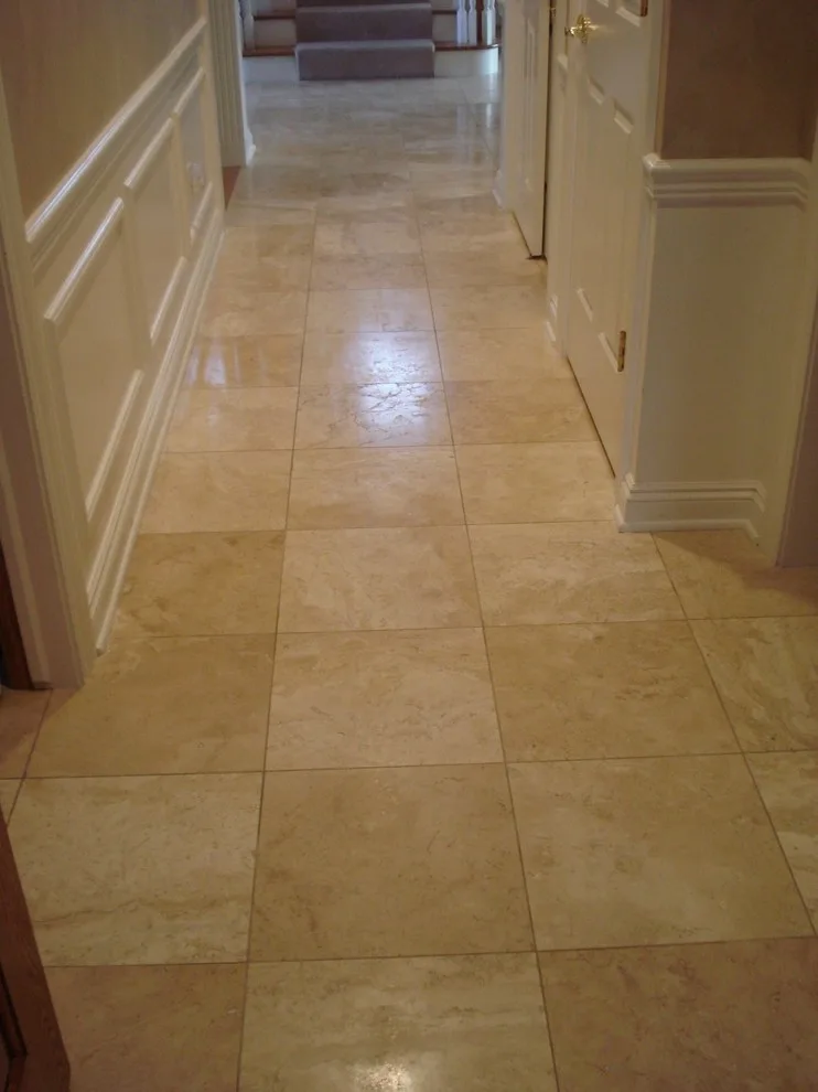 Pewaukee limestone flooring by Heinrichs Custom Tile And Stone - Photo 4