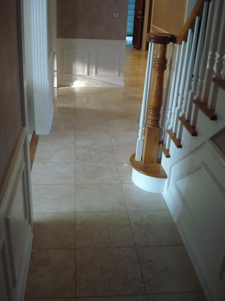 Pewaukee limestone flooring by Heinrichs Custom Tile And Stone - Photo 5