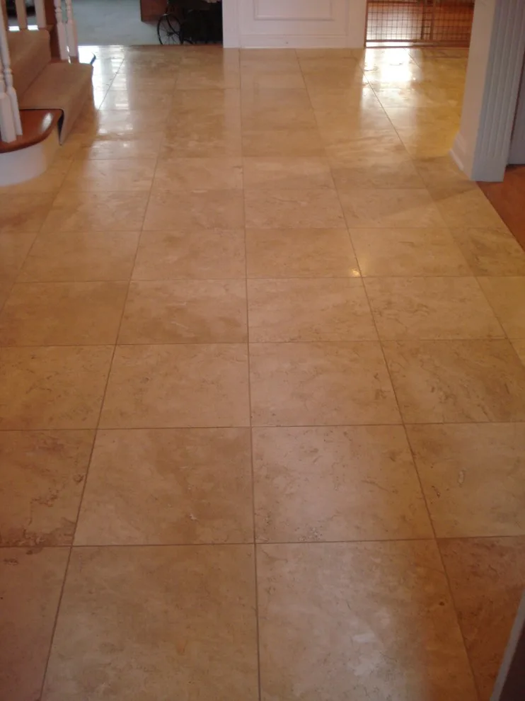 Pewaukee limestone flooring by Heinrichs Custom Tile And Stone - Photo 2
