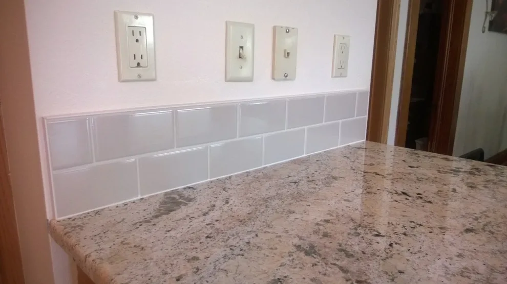 3 x 6 Gray Ceramic Tile with Decorative Design by Man N Mountain-Tile & Stone - Photo 2