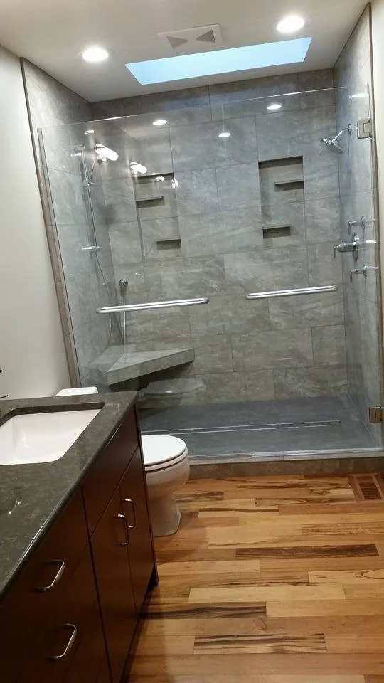 Two contemporary showers by Progressive Interiors, LLC - Photo 5