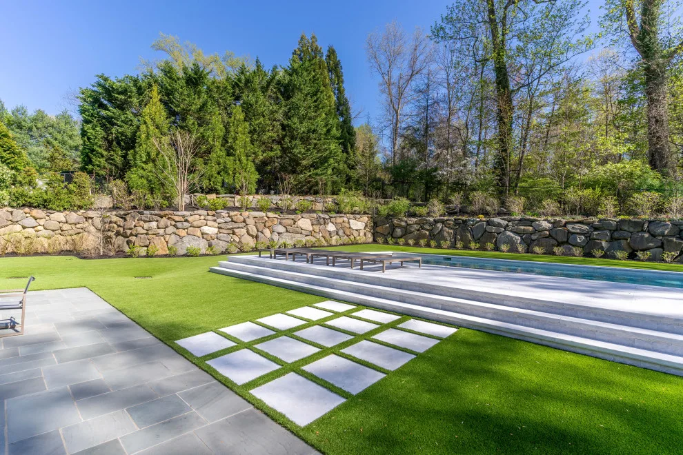 Roslyn, NY Ice Marble Backyard Project in Afyon by NT Pavers - Photo 4