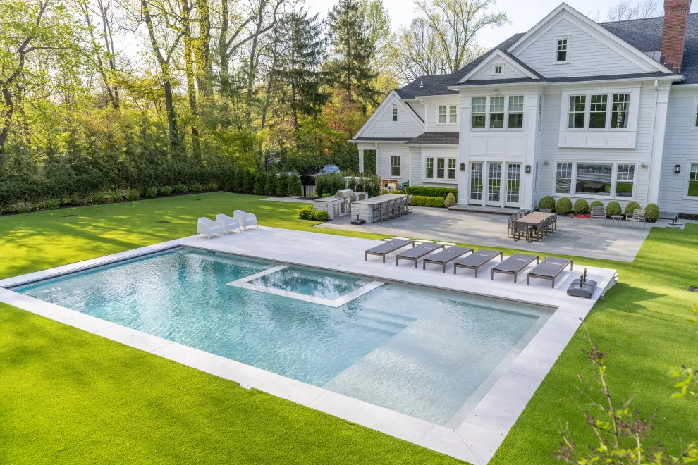 Roslyn, NY Ice Marble Backyard Project in Afyon by NT Pavers - Photo 6