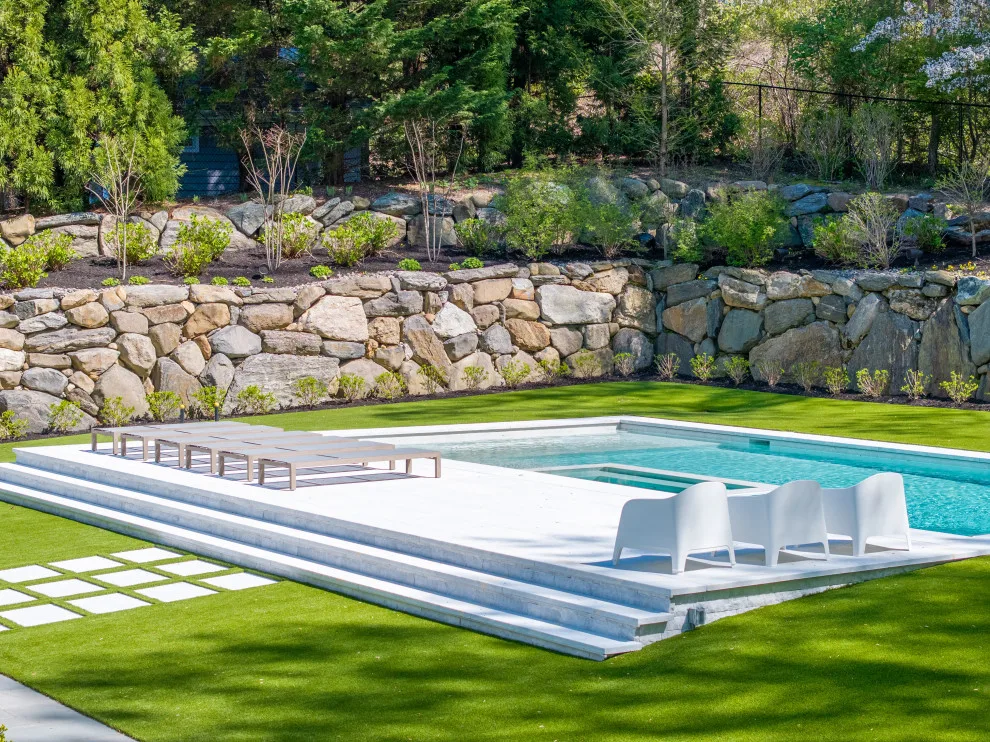 Roslyn, NY Ice Marble Backyard Project in Afyon by NT Pavers - Photo 11