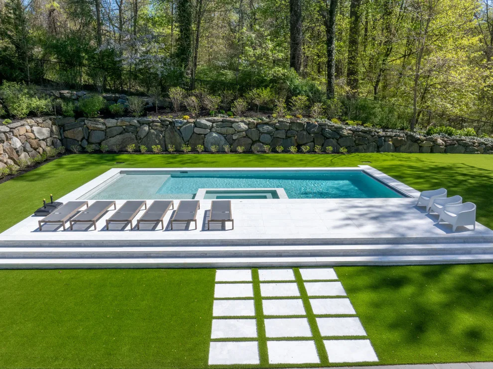 Roslyn, NY Ice Marble Backyard Project in Afyon by NT Pavers - Photo 15